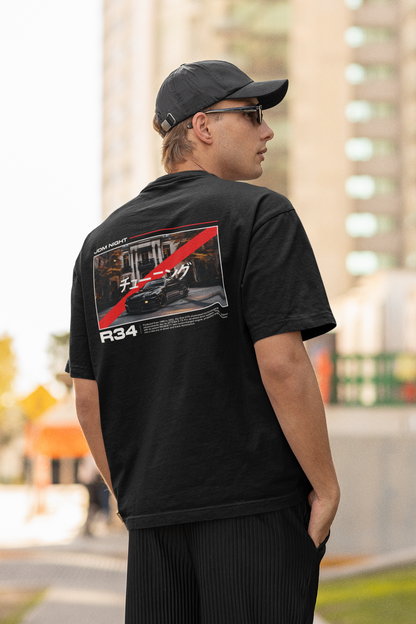 Basic Shirt | Skyline R34 GTR | Beidseitig