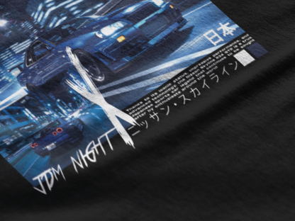 Oversized Hoodie | Tokyo Drift - Skyline R34 GTR | Backprint